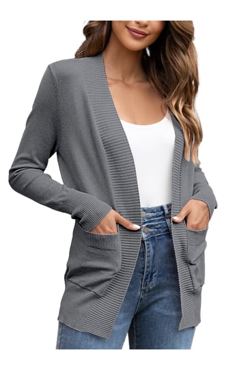 Gray Long Cardigan