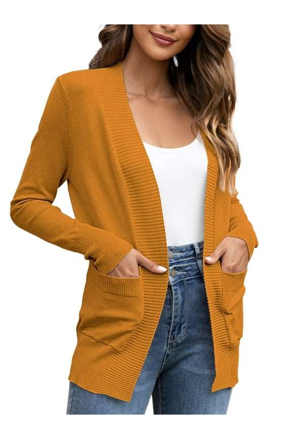 Women's Cardigan Casual Lightweight Knit Cardigan Sweaters of Female s-2x