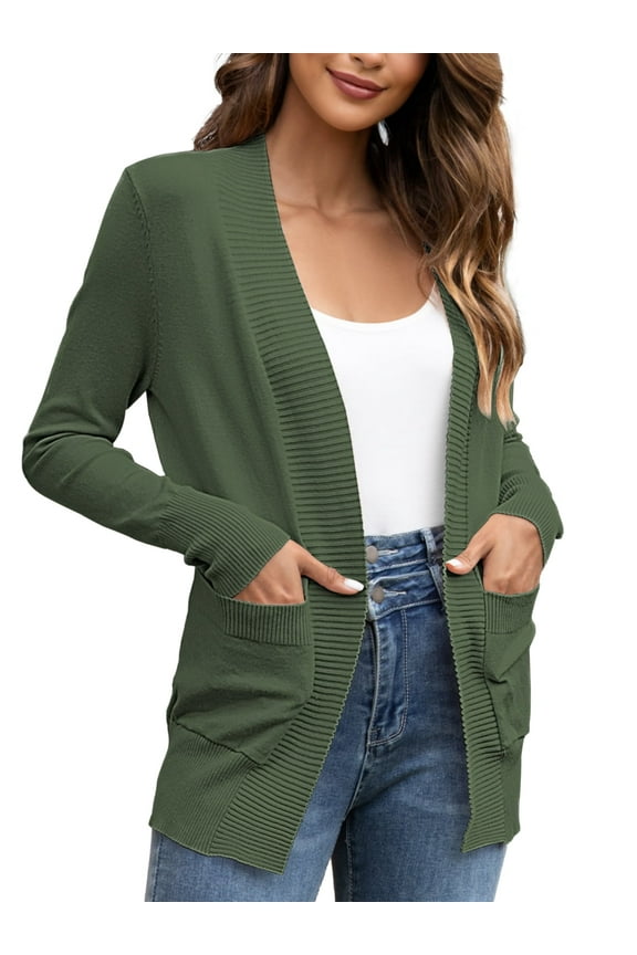 Women's Cardigan Casual Lightweight Knit Cardigan Sweaters of Female s-2x