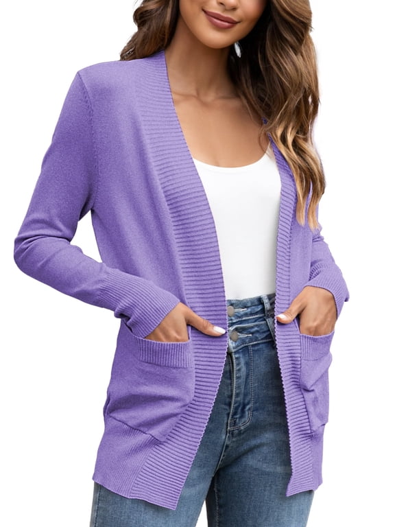 Women's Cardigan Casual Lightweight Knit Cardigan Sweaters of Female s-2x