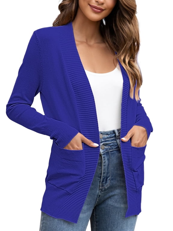 Women's Cardigan Casual Lightweight Knit Cardigan Sweaters of Female s-2x