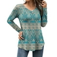 thumbnail image 1 of FOLUNSI Women's Plus Size Tops Casual Blouses Long Sleeve Flowy Tunic Tops m-4xl, 1 of 7
