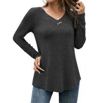 Patlollav Womens Winter Tops,Ladies Warm Long Sleeve Blouse - Walmart.com