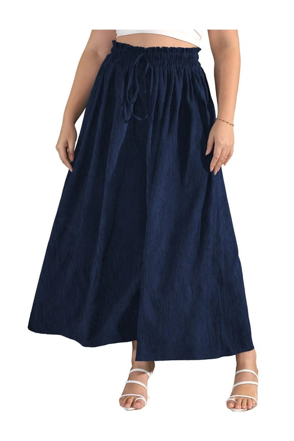 Women's Plus Size Wide Leg Pants Casual Loose High Waist Culottes Trousers m-4x