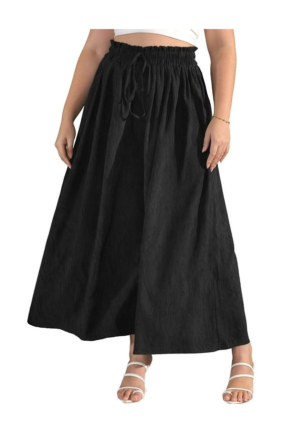 Women's Plus Size Wide Leg Pants Casual Loose High Waist Culottes Trousers m-4x