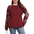 thumbnail image 1 of FOLUNSI Pullover Sweatshirt - Crew Neck, Long Sleeve - Women's Plus 2XL, 1 of 8