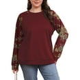 thumbnail image 1 of FOLUNSI Pullover Sweatshirt - Crew Neck, Long Sleeve - Women's Plus 2XL, 1 of 8