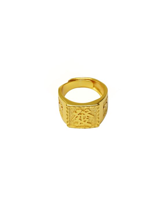 FOLYSTUY (YNZ64)fortune-Fashion Trends Gold-Tone Ring for Women and Men Stylish Accessory Jewelry