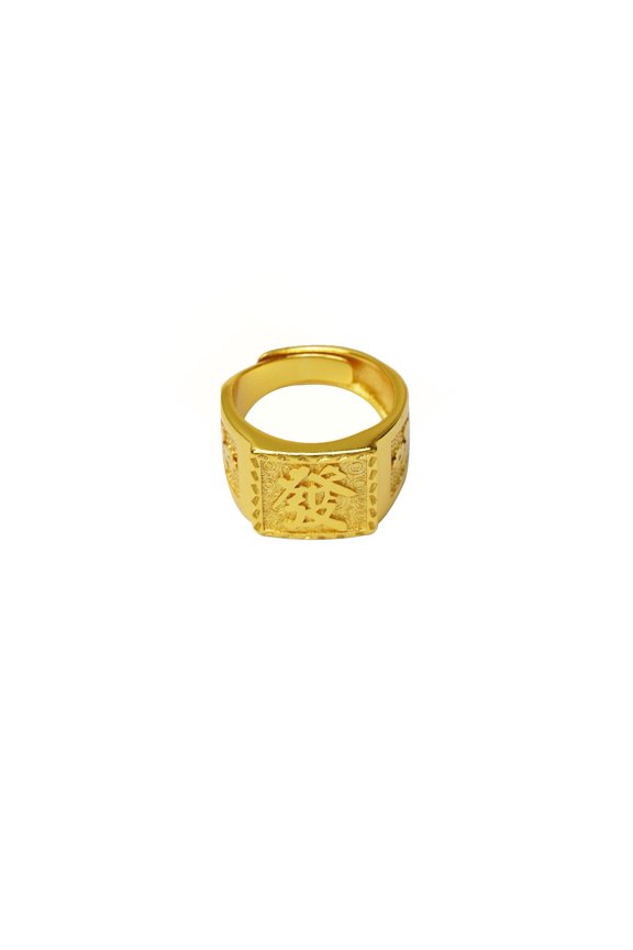 FOLYSTUY (YNZ64)fortune-Fashion Trends Gold-Tone Ring for Women and Men Stylish Accessory Jewelry