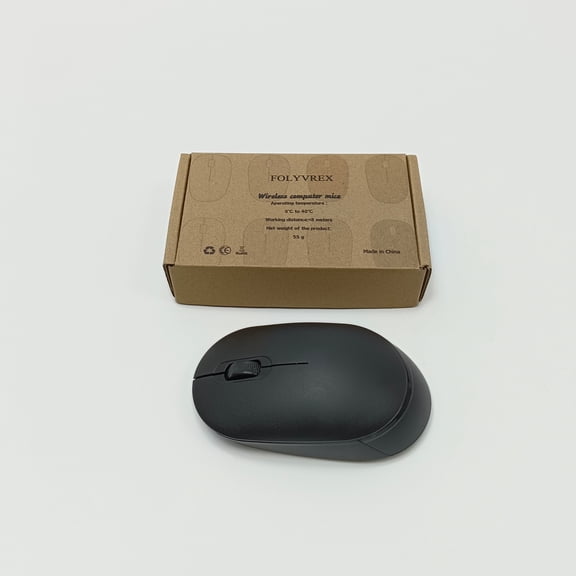 FOLYVREX Wireless computer mice Simple Wireless Mouse - Ultra-light Design, for Office and Home