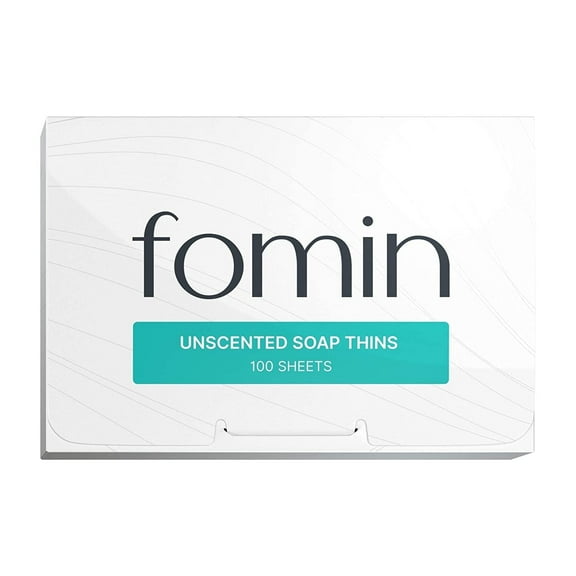 FOMIN - Antibacterial Paper Soap Sheets for Hand Washing - (100 Sheets) Unscented Portable Travel Soap Sheets, Dissolvable Camping Mini Soap, Portable Soap Sheets