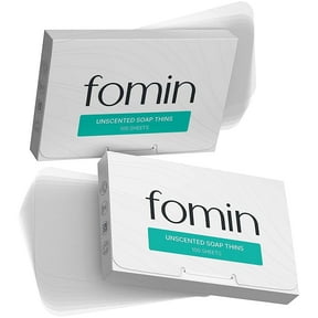 FOMIN - Paper Soap Sheets for Hand Washing - (200 Sheets) Unscented Portable Travel Soap Sheets, Dissolvable Camping Mini Soap, Portable Soap Sheets