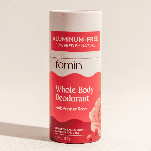 FOMIN Antiperspirant Deodorant Stick - 1 Pack - Pink Pepper Rose Stick for Sweat & Odor Protection for Long Lasting Freshness - Aluminium, Parabens & Dyes Free Deodorant Stick for Men & Women