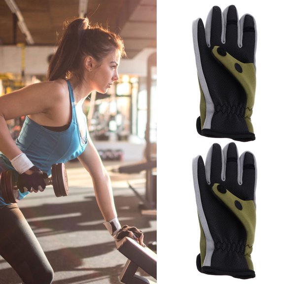 FOMIYES 1 Pair Diving Material Three-Finger Cut Design Cycling Gloves for Men and Women Winter Riding