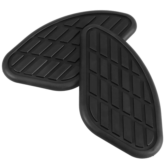 FOMIYES Bike Tank Protector Anti Slip Rubber Black 1 Pair