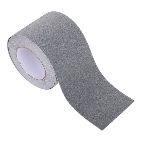 FOMIYES 1 Roll Grey PVC Anti Skid Tape for Stairs 10m x 4in Safety Protection
