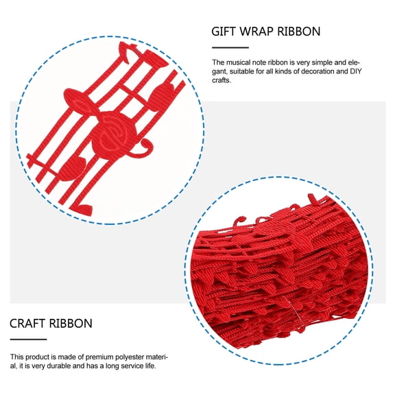 FOMIYES 1 Roll Red Polyester Ribbon for Table Runners and present Wrapping with Elegant Design