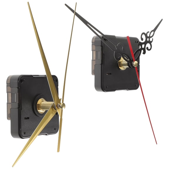 FOMIYES 1 Set Clock Replacement Kit Plastic Black for Library and Bedroom Usage