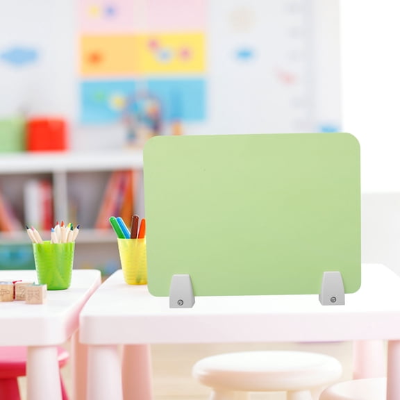 FOMIYES 1Set Green PVC Desk Divider Board Easy Install Privacy Panel for Classroom and Office Use