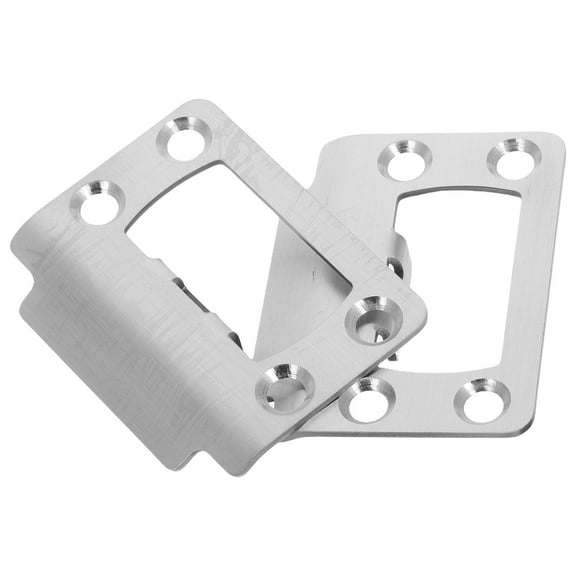 FOMIYES 1 Set Door Strike Plate Extender Stainless Steel Latch Reinforcement For Home Security