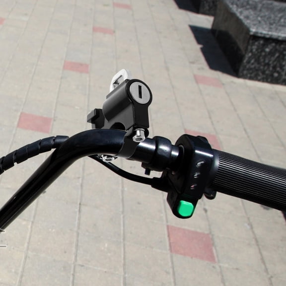 FOMIYES Black Strong Fixation Lock Antitheft Security Device for Motorcycle and Scooter