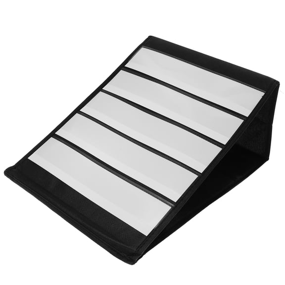 FOMIYES 1 Set Of Tabletop Pocket Chart Black Paper Foldable Teaching Aid For Classroom Teaching