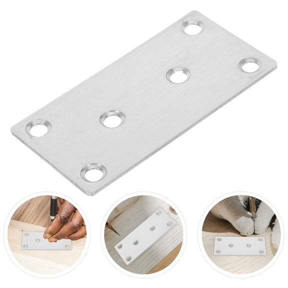 FOMIYES 10Pcs Durable Metal Wall Plate Brackets for Furniture Reinforcement