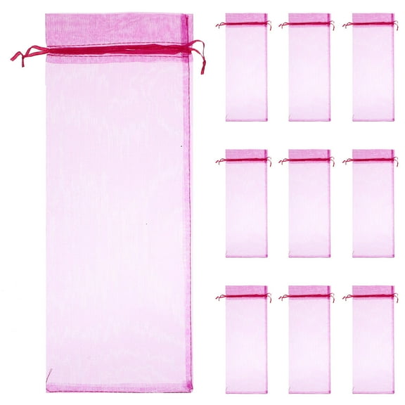 FOMIYES  10 Pcs Wine Packaging Bag Drawstring Lug Bags Large Tote Man Rosy