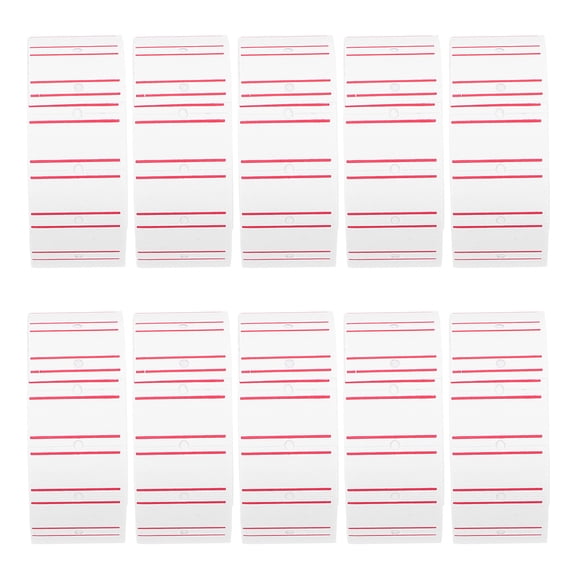 FOMIYES 10 Rolls White Paper Price Label Sticker for Commerce Supermarkets Retail Stores Warehouses 2.1x1.2x0.1in