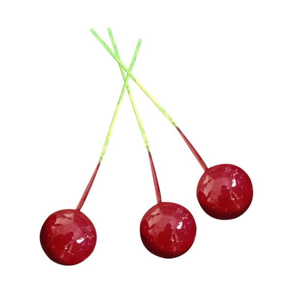 FOMIYES 100 Pcs Artificial Cherry Decor for Kitchen, Office, Home, Party, and Craft Use - Realistic Fake Cherry Accents