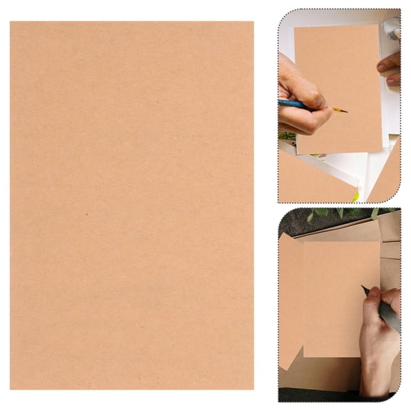 FOMIYES 100 Pcs Index Card Blank Cardstock Khaki for Postcards Diy Projects Hand Drawing