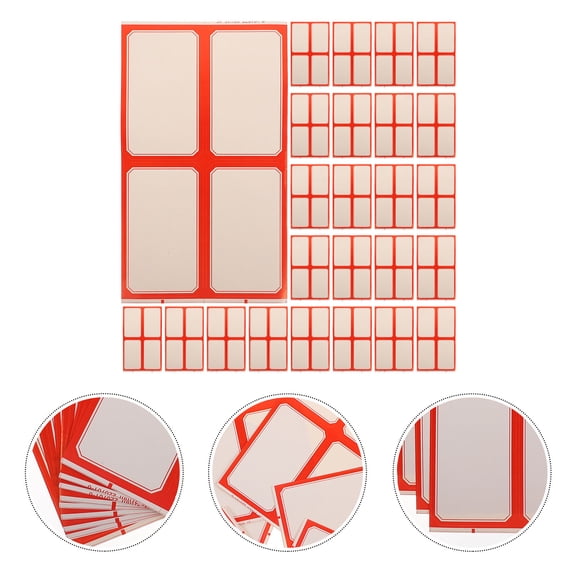 FOMIYES 100 Sheets Rectangular White Name Labels for General Users Home Organization