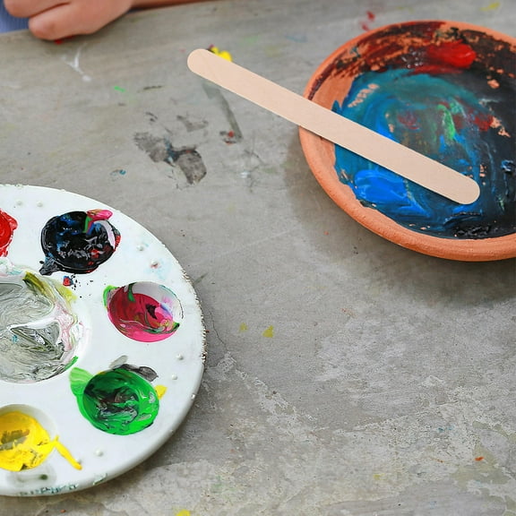 FOMIYES Mixing Rods For Diy And Cake Making 100Pcs 4.4X0.4In