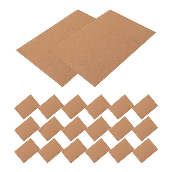 FOMIYES 100Pcs Chipboard Cardboard Sheets Brown Recycled Material for Scrapbooking and DIY Crafts