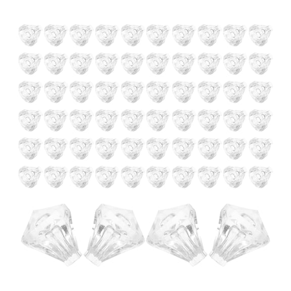 FOMIYES 100Pcs Decorative Clear Lamp Bulb Covers for String Lights Plastic Replacement Shades for Wedding