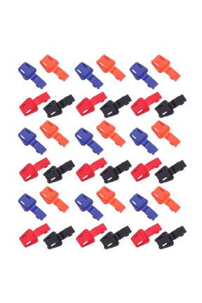 100Pcs Plastic Drawstring Cord Locks with No Tool Installation for Boot Shoelace and Zipper Pull Ends
