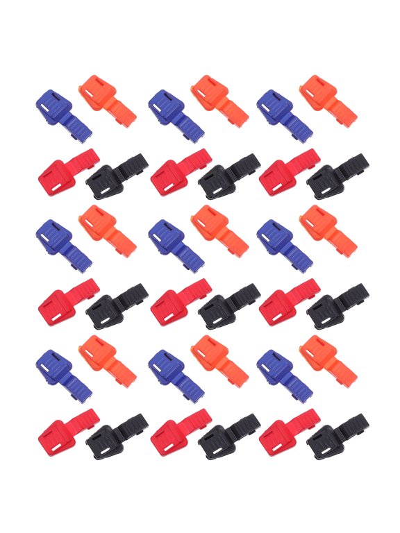 100Pcs Plastic Drawstring Cord Locks with No Tool Installation for Boot Shoelace and Zipper Pull Ends