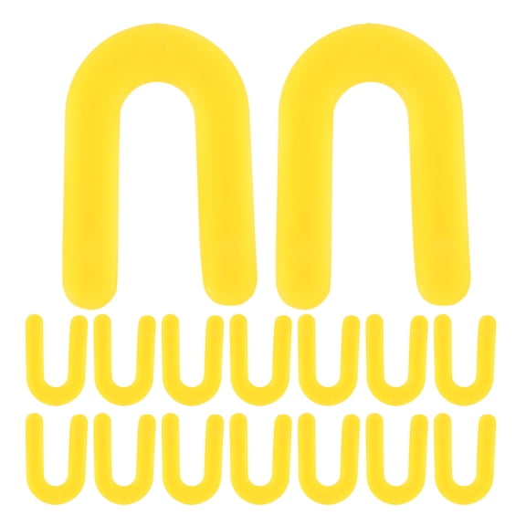 FOMIYES 100Pcs Plastic Horseshoe Leveling Shims For Tile Installers Homeowners U Shape Spacers 5.00X3.00X0.50Cm