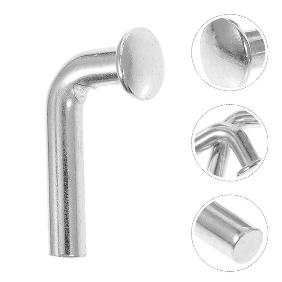 FOMIYES 100Pcs Plated Silver Pallet Rack Hooks and Clips Heavy Duty Steel J Bolts for Storage Rack Use