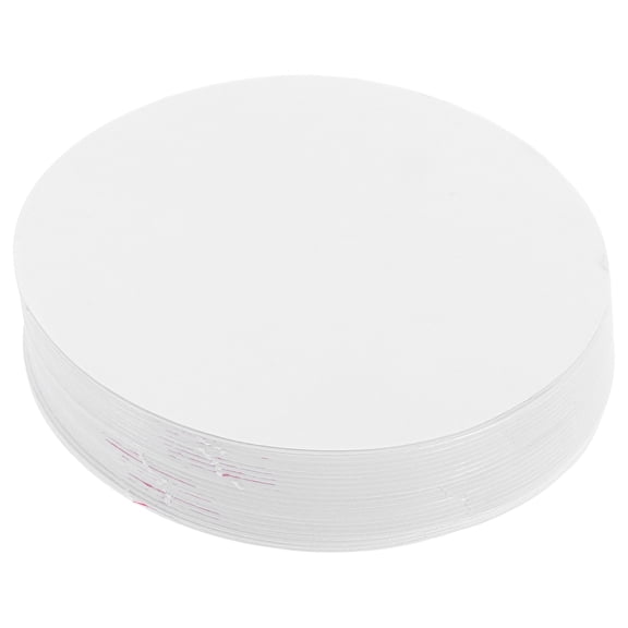 FOMIYES 100Pcs Round DIY Craft Papers White Blank Button Sheets for Hand Painting and Creativity