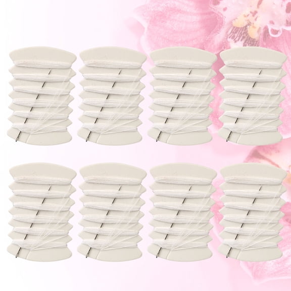 FOMIYES 100Pcs Sewing Accessories White Complete Sewing Kit for Crafts and Clothes