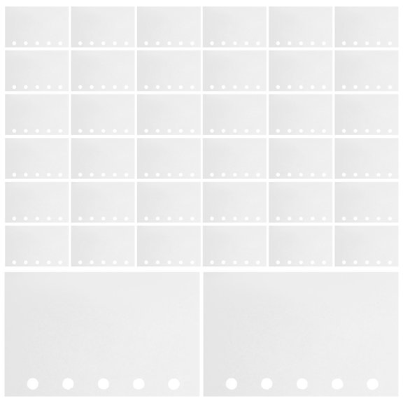 FOMIYES 100Pcs White Release Paper Sticker Organizer Binder Sheets for Sticker Album and Collecting