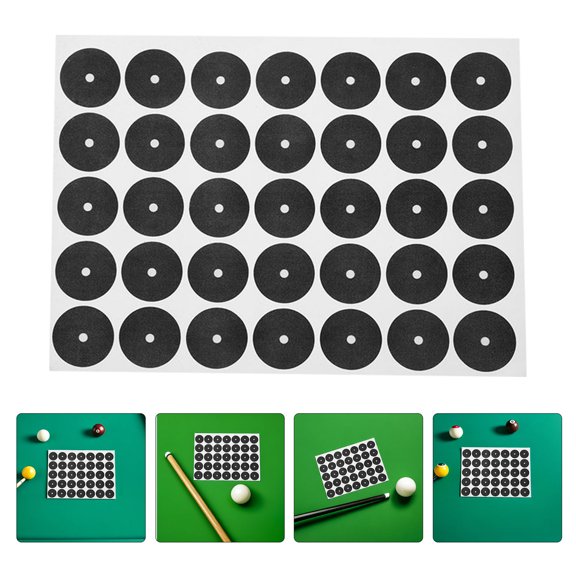 FOMIYES 105Pcs Pool Table Marker Dots Black Billiards Spot Position Stickers for Conflict Reduction in Games