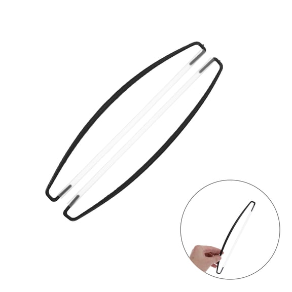 FOMIYES 10Pairs Compact Advertising Pole Retractable Black Telescoping Banner Holder for Trade Shows