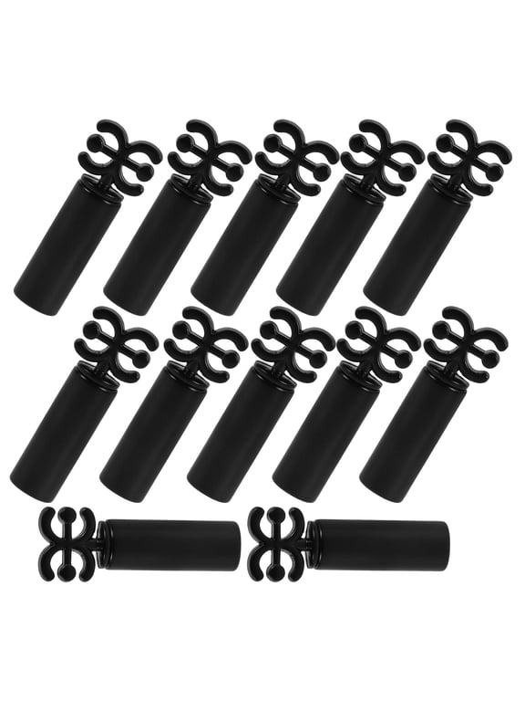 10Pcs Adjustable Metal Cord Locks for Hoodie and Sweatpants Black Drawstring Ends
