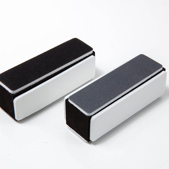 FOMIYES 10 Pcs Black Nail Art Polishing Sponge, Nail File Buffer Blocks for Natural, Acrylic and False Nails Kit