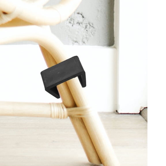 FOMIYES 10Pcs Black Plastic Furniture Connection Clamps for Outdoor Wicker Rattan Sectional Sofas