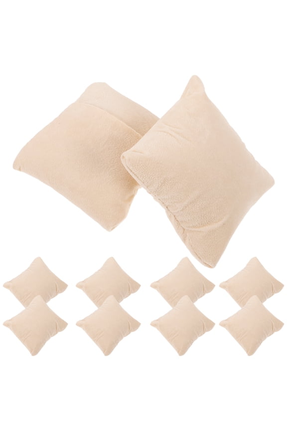 10Pcs Bracelet Pillows Rectangular Shape in Khaki for Retail Stores