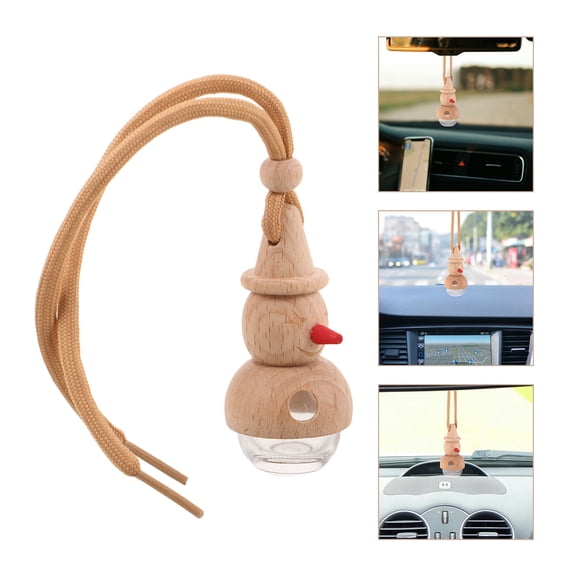 FOMIYES 10Pcs Portable Car Aromatherapy Bottles Glass Refillable Fragrance Holders for Vehicle Use