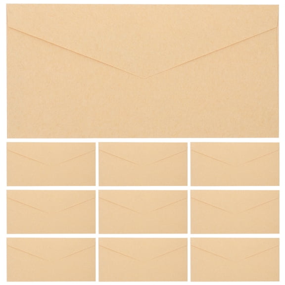 FOMIYES 10-Pack Decorative Cards Envelopes Set, Elegant Wedding & Festival Invitation Envelopes Accessories